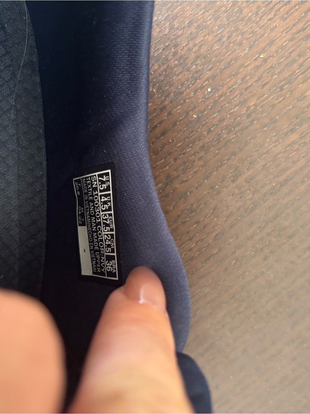 Skechers Navy Slip-On Knit Sneakers with Elastic Laces - Picture 3 of 3
